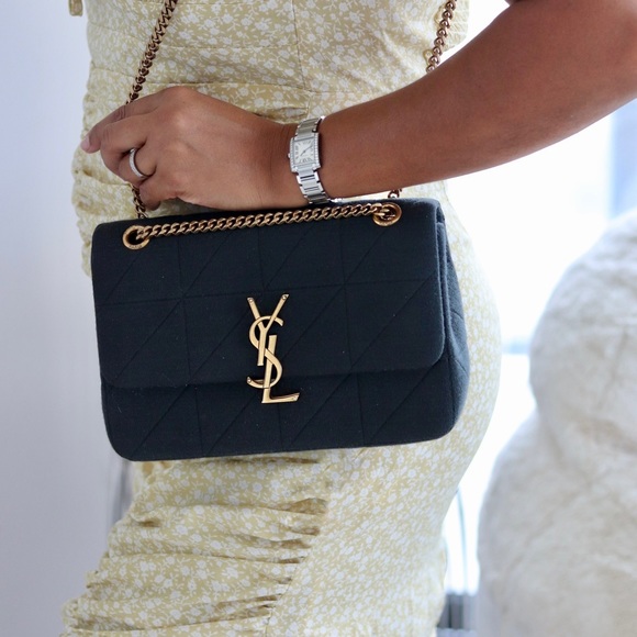 Rare Authentic Saint Laurent Jamie Jersey, Algae/Bronze - Picture 3 of 11